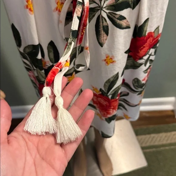 Hawaiian Floral Print dress size 1X - Picture 4 of 7